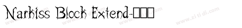 Narkiss Block Extend字体转换 Narkiss Block Extend字体转换